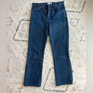 DOEN Mid-Rise Straight Leg Jeans